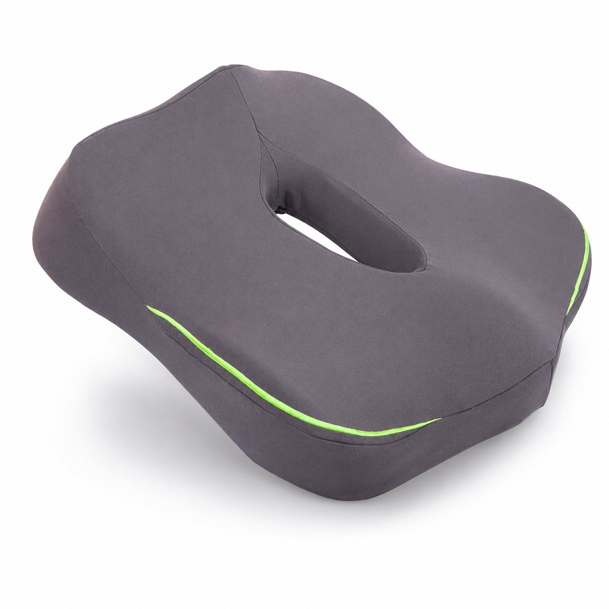 Gloovon® - Zitkussen Orthopedisch & Ergonomisch - Zitring - Stuitkussen - Traagschuim - Stuitje - Decubitus - Donker-grijs