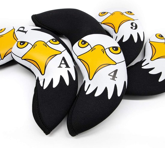 Golf Club Covers Waterdichte Golf Club Iron Cover Golf Iron Head Covers Golf Club Iron Headovers Wiggen Covers 10 stks/set Golf Hoofd Covers van GOLF — afbeelding 5
