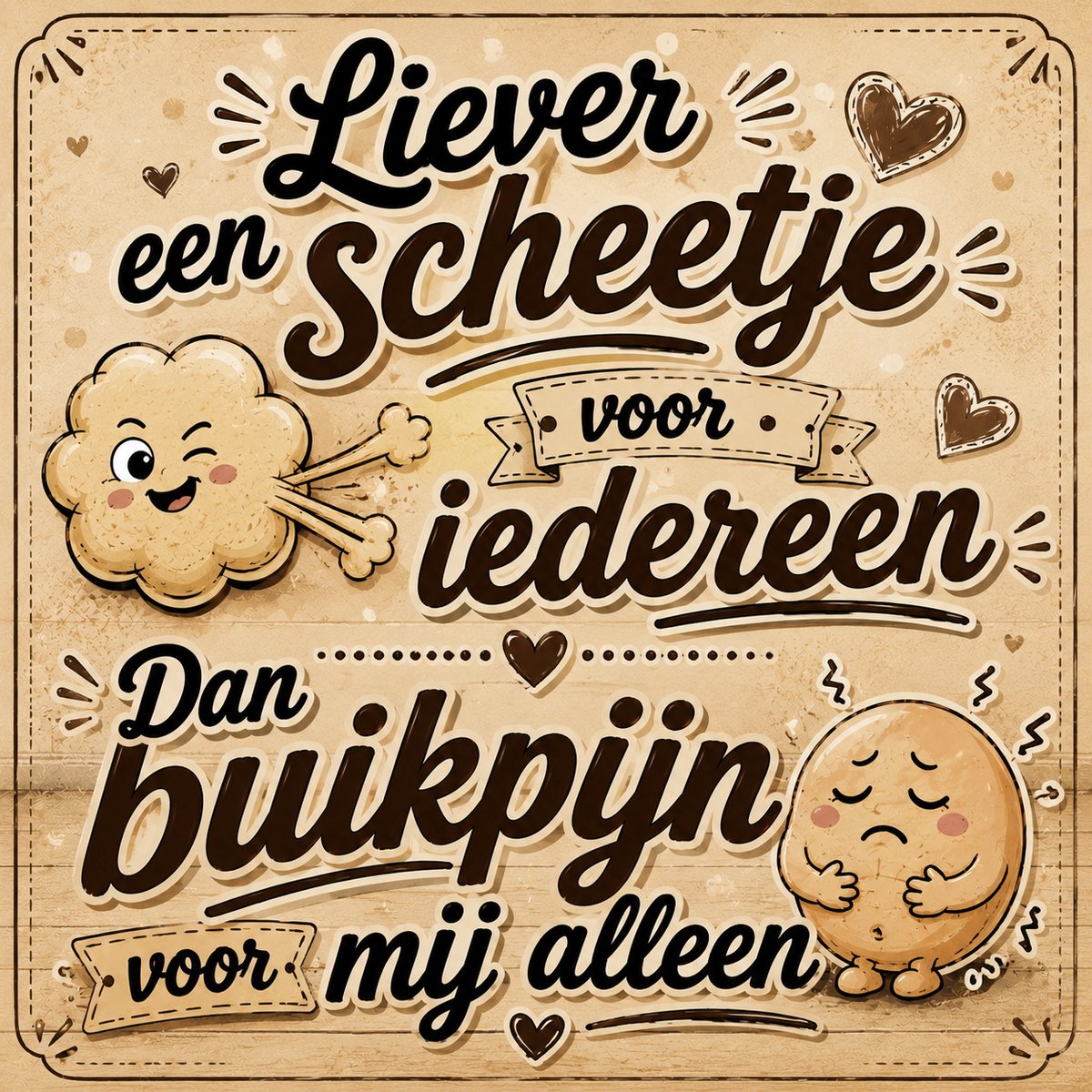 Spreuktegel scheetje