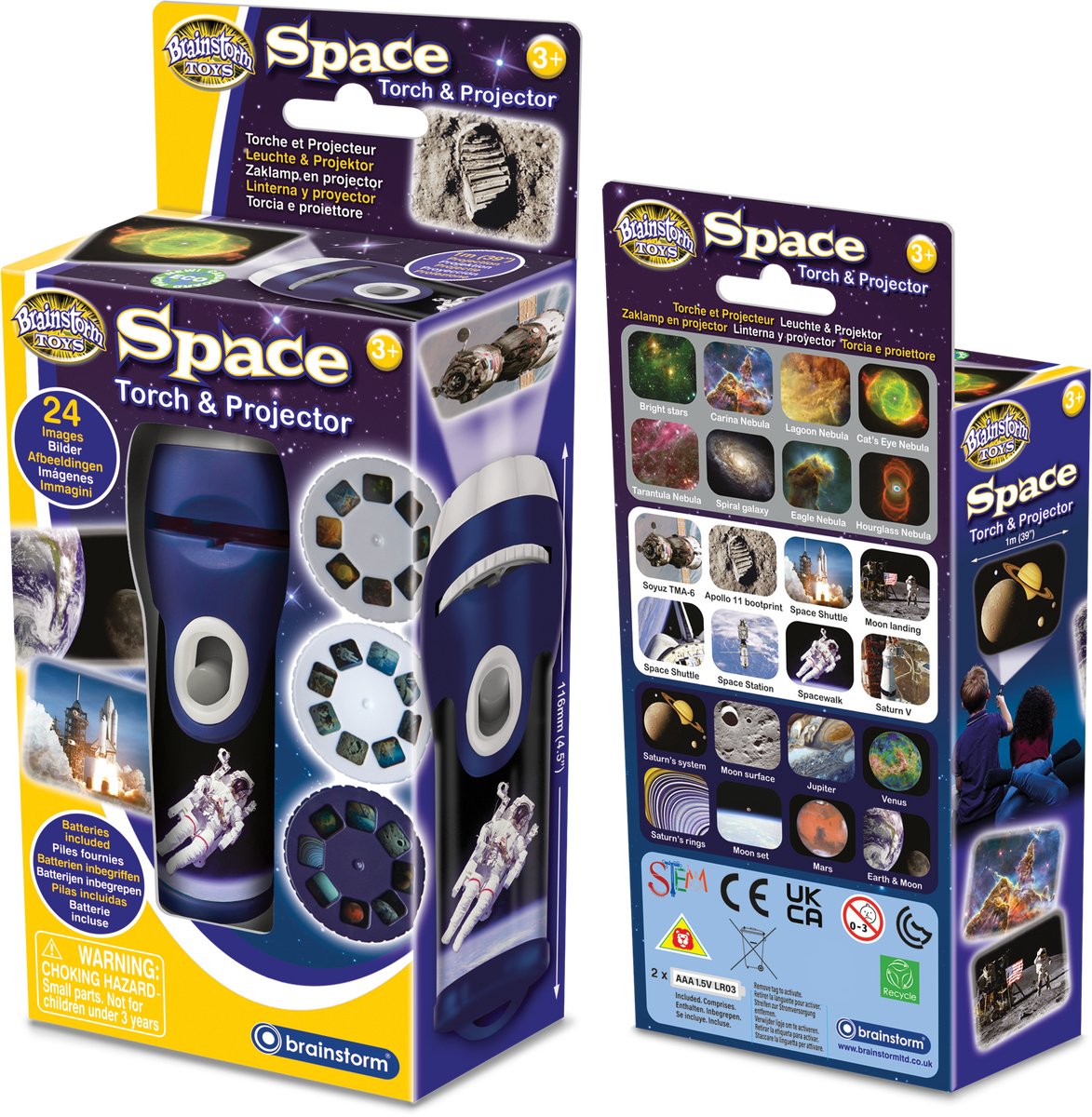 Brainstorm - Space Torch and Projector - zaklamp ruimte