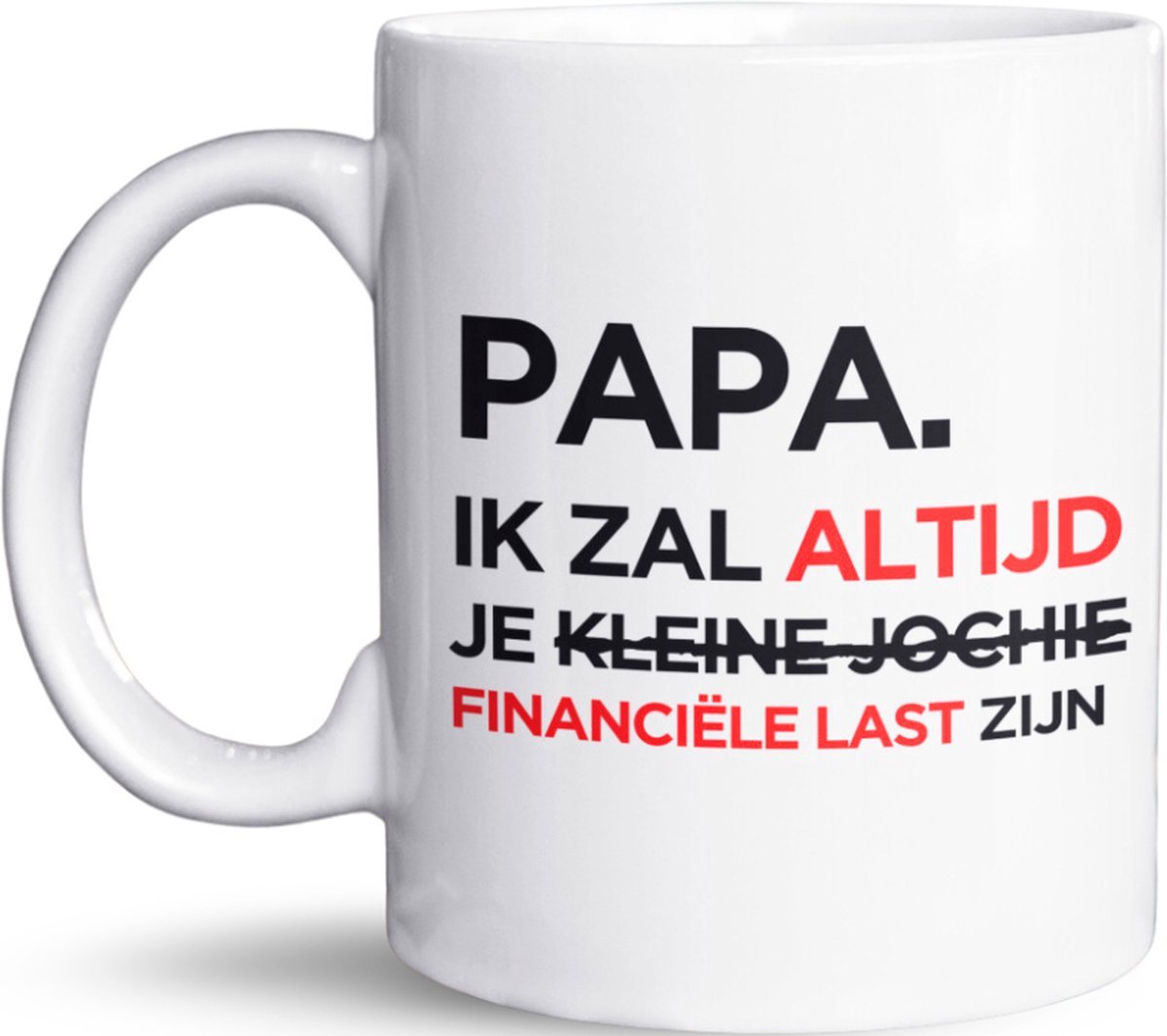 NietMokken.nl - Mok Cadeauset – Papa Ik Zal Altijd Je Jongetje Zijn Mok – Grappig Cadeau voor Vader van Zoon – Inclusief Cadeaudoos, Kaartje & Vilten Onderzetter – Keramische Mok 325 ml – Aan beide zijden bedrukt — cadeau in Cadeau-ideeën - foto 2