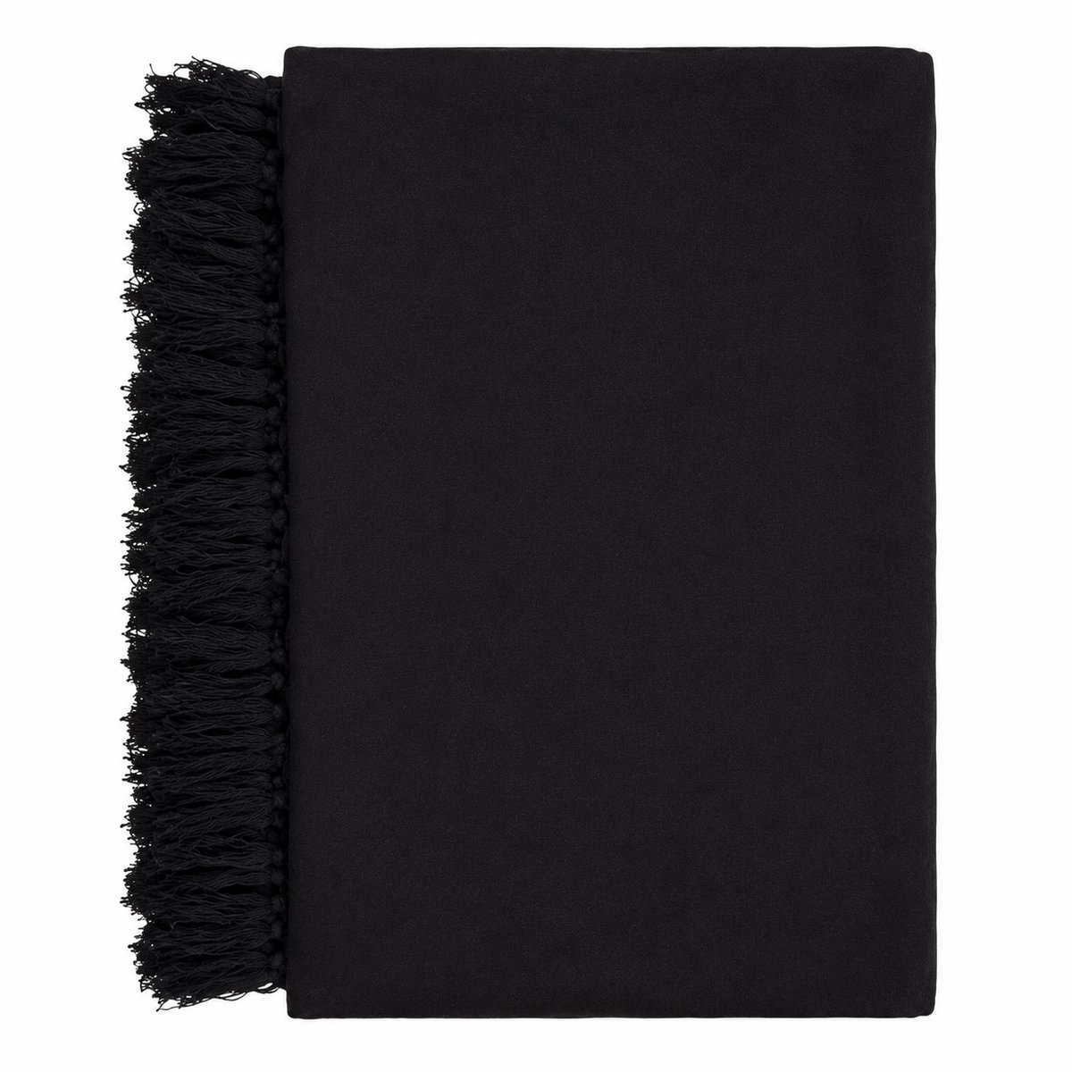 Sarong Effen - Handgemaakte Pareo – Dames Heren - One Size - Zwart