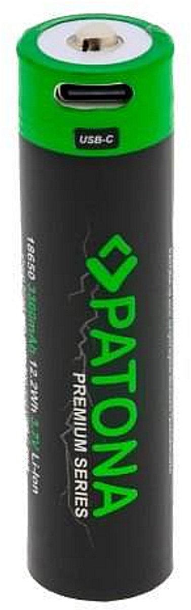 PATONA 6525 huishoudelijke batterij Oplaadbare batterij 18650 Lithium-Ion (Li-Ion)