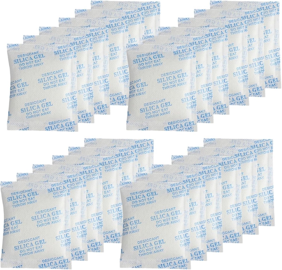 Silica Gel Desiccant Zakjes voor Elektronica, Kleding en Lades - 10g X 30 Stuks Vochtabsorberende Oplossing voor Schoenen en Kasten