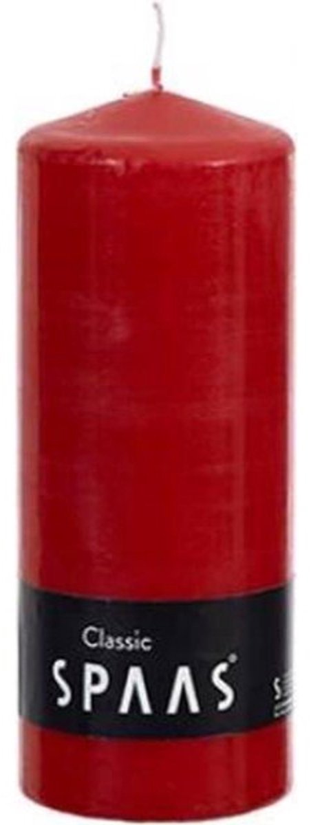 SPAAS Cylinder d8h20 cm rood Spaas