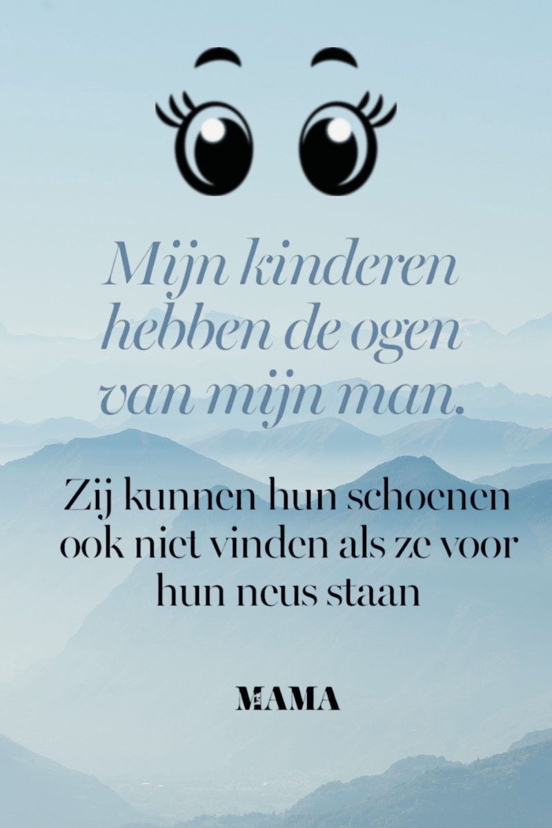 Metalen wandbord 20 x 30 cm - NL tekst - Nederlands - Grappig - Kinderen - Man - Ogen