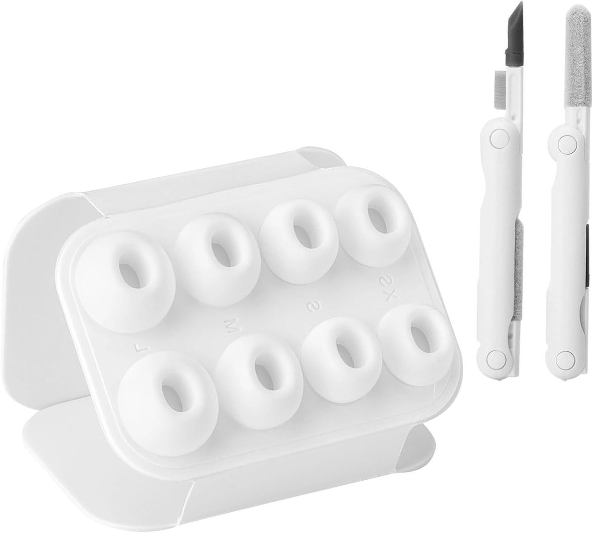 Vervangende Siliconen Oordopjes voor Airpods Pro 2 - 4 Paar, Geluidsisolatie, Diverse Maten en Opbergtas