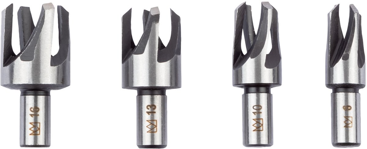 Parkside Tapboren 4 delig - ca. 6 mm / 10 mm / 13 mm / 16 mm