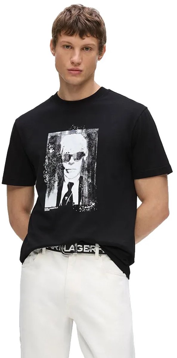 Karl Lagerfeld Jeans Kameo T-shirt Met Korte Mouwen Zwart XL Man