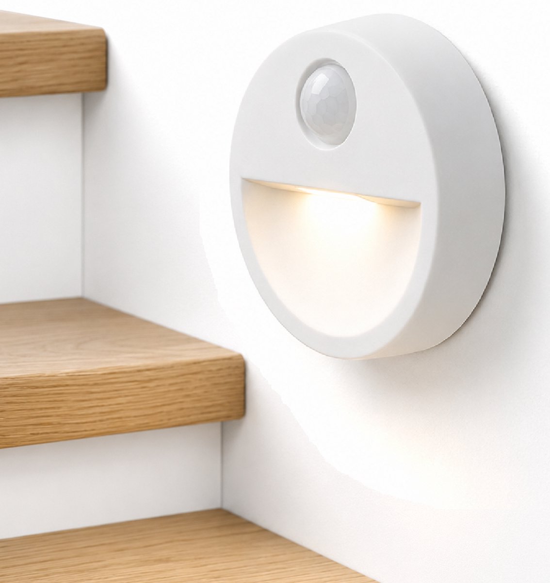 Draadloze LED Lamp met Bewegingssensor – Oplaadbare Wandlamp Binnen – Nachtlamp met Schemersensor – Magnetisch – USB Oplaadbaar – Voor Kast, Trap, Hal en Gang – Warm Wit