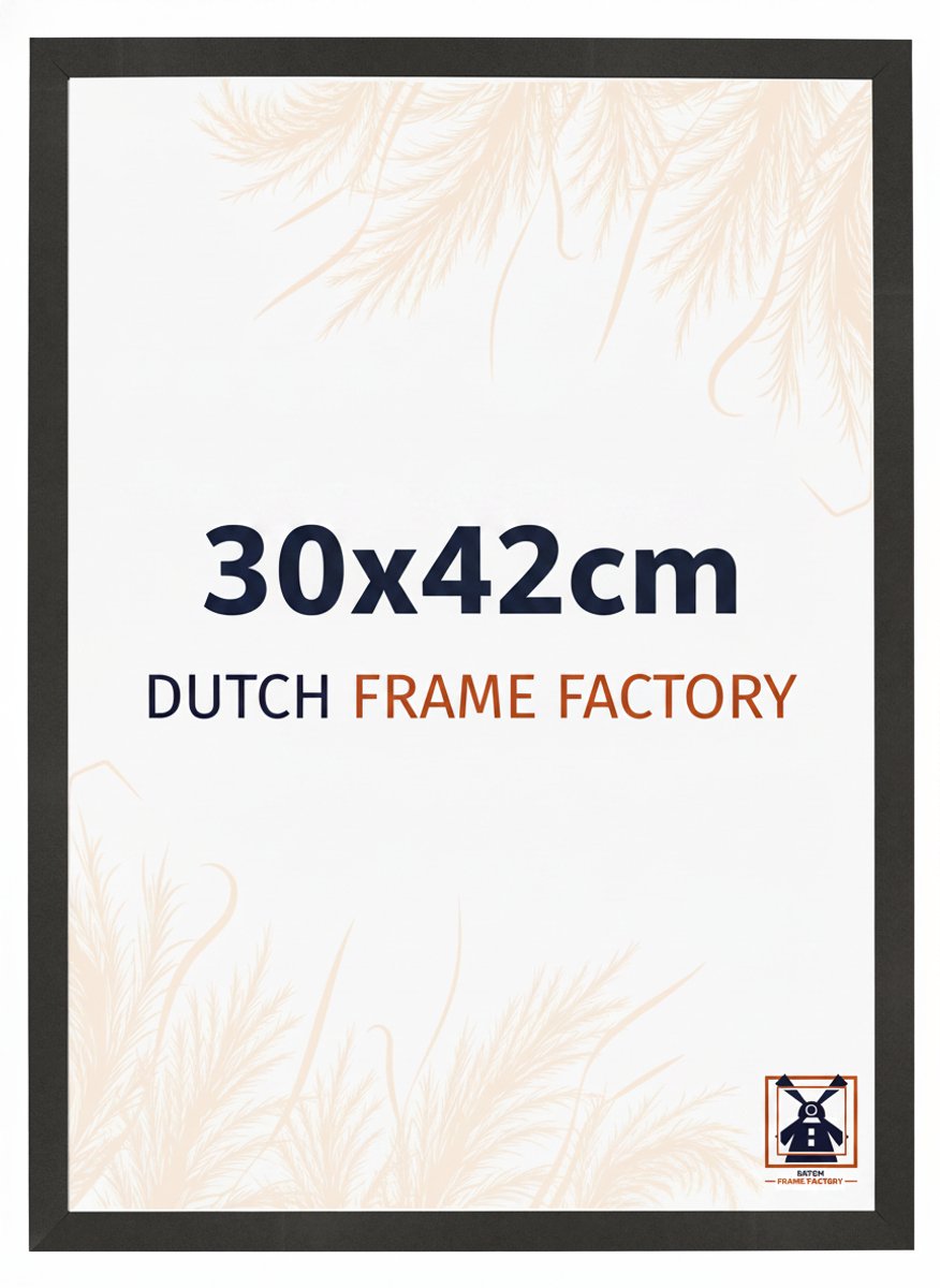 Fotolijst 30x42 cm - MDF - Zwart Mat - Benno