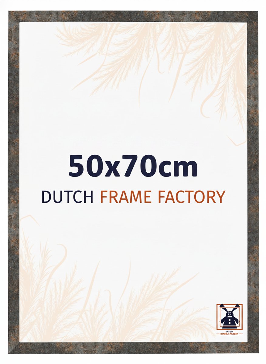 Fotolijst 50x70 cm - MDF - Geoxideerd Metaal - Benno