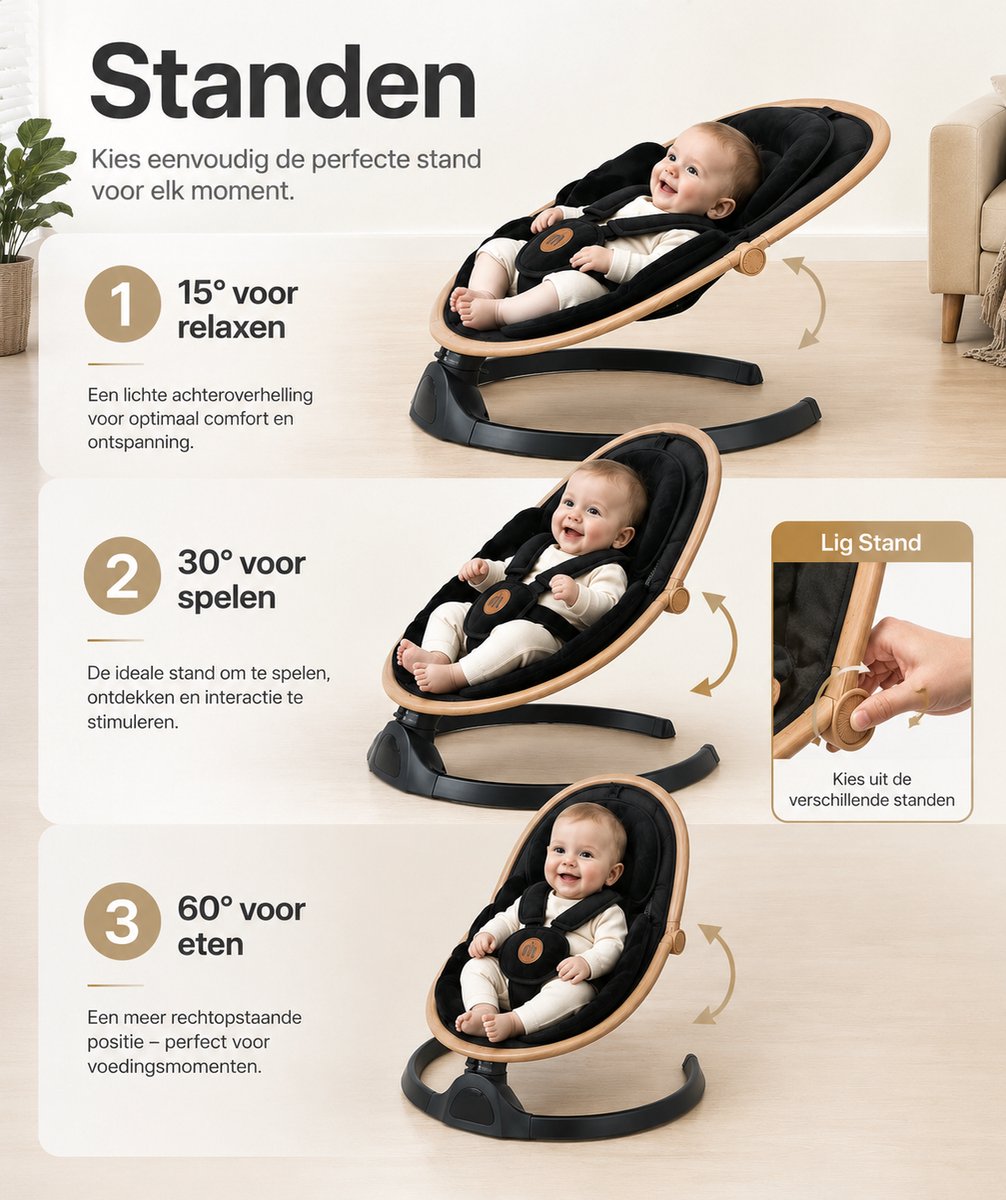 MATTI MATTI Elektrische Babywipstoel - afbeelding 2