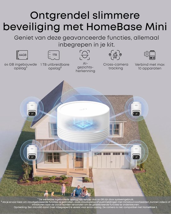 eufy Security eufyCam C37, Draadloze Beveiligingscamera Voor Buiten, 360° Beeld, 2K Zonnecamera, Persoons-, Huisdier- En Voertuigdetectie, Zonnepaneel, Kleuren-nachtzicht, Geen Extra Kosten van eufy Security — afbeelding 5