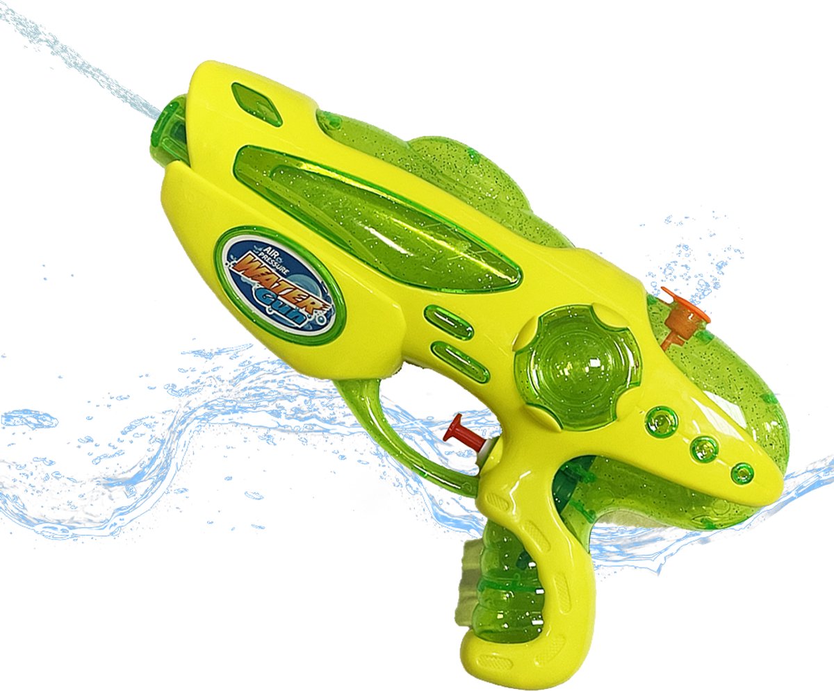 Waterpistool 23cm S - 4m Bereik - 500ml - Water Pistool- Watergeweer klein- Super Soaker - Waterspeelgoed - Buitenspeelgoed voor Kinderen & Volwassenen - 23*14*4cm - Geel