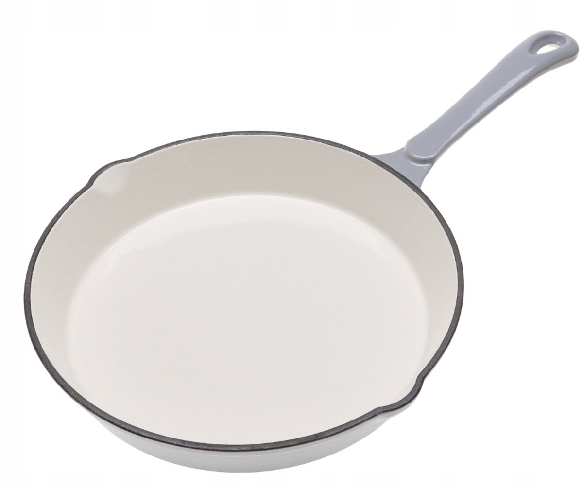 Gietijzeren Pan met Emaille Coating - 26cm - Geschikt voor Inductie