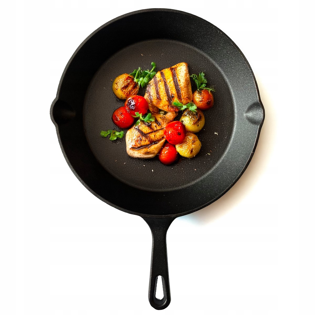 Gietijzeren Pan 25,5 cm - Grill, Kampvuur, Inductie