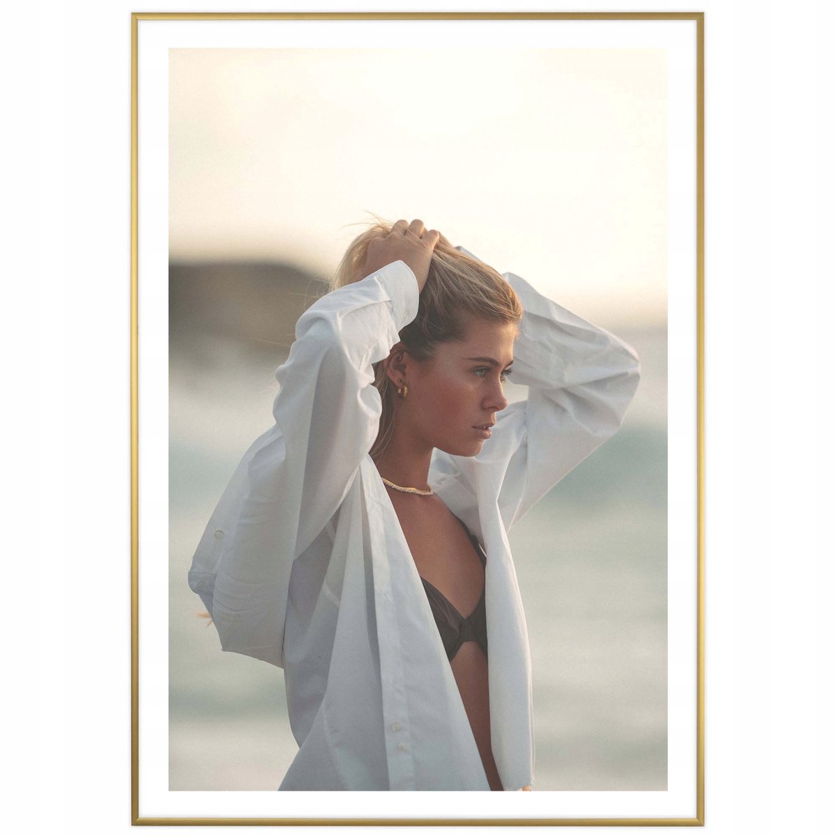 Aluminium fotolijst goud 70x100 cm - minimalistisch en elegant