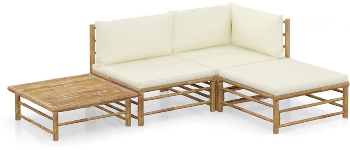 Vidaxl Tuinset Wit Loungeset