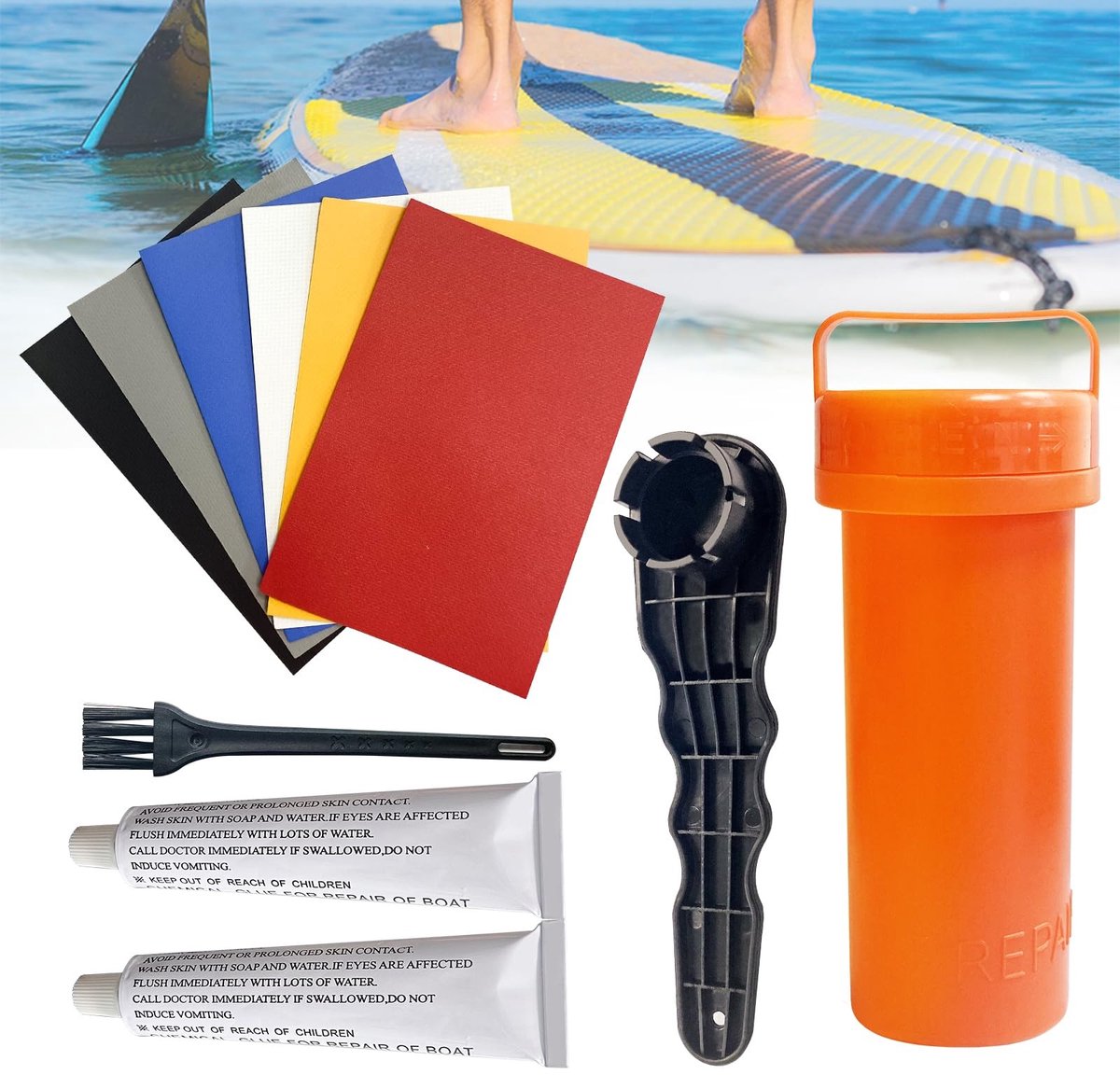 Solidchoice - Compleet Reparatieset voor Rubber Boot en Kayak