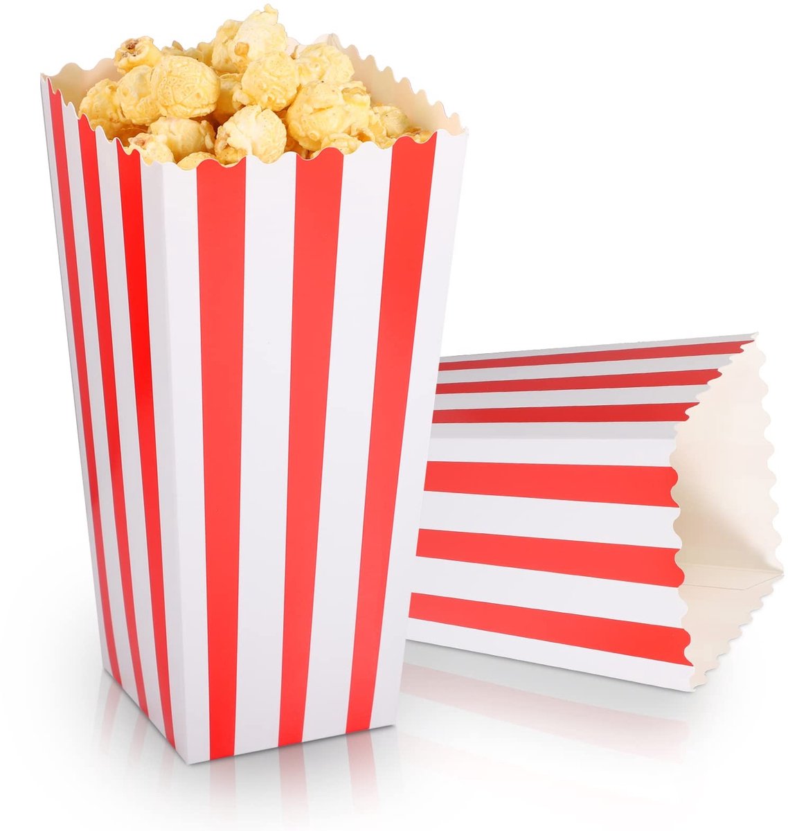 Solidchoice - 20 Stuks Popcornzakjes Groot voor Feestjes en Filmavonden