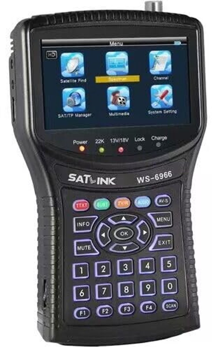 Solidchoice - DVB-S/S2 HD Spectrum Analyzer en Satellietsignaal Meter