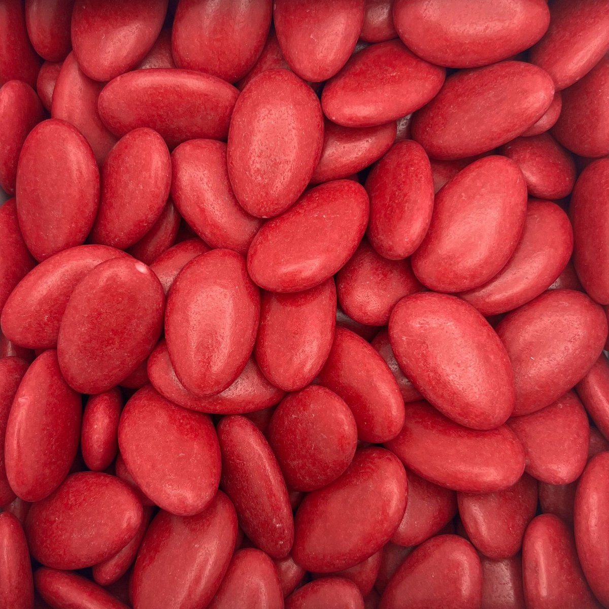Vanparys Suikerbonen - Doopsuiker - Chocoladebonen - Dragees - Geboortesnoep - Glanzend Rood - Pure Chocolade - 1 kg - 240 stuks (geboorte, baby, babyshower, communie, huwelijk)