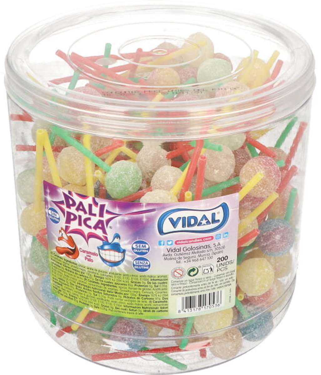 PaliPica Vidal lollie 200 stuks