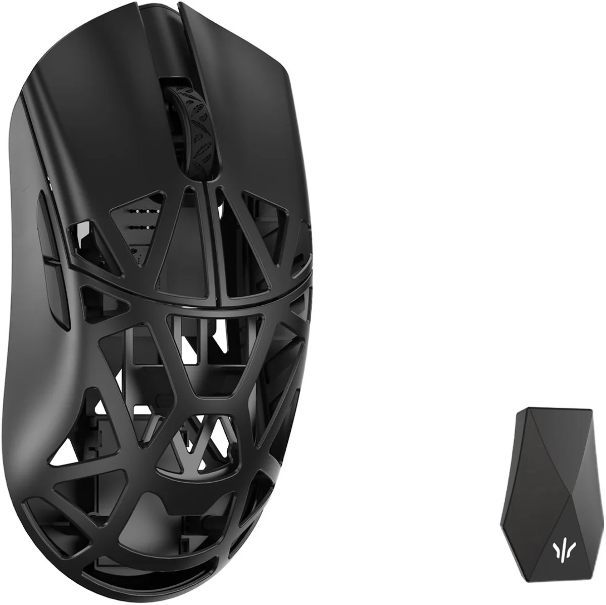 WLMOUSE Beast X Max - Draadloze Magnesium Gaming Muis - 44g - PAW3950HS Sensor - 8000 Hz Polling Rate - Omron Optical Switches - Solid Sides - Zwart