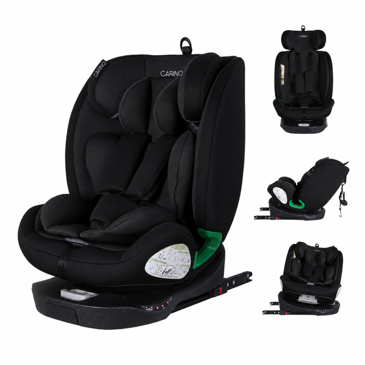 Cabino Apex Autostoel 360° Draaibaar – i-Size Isofix – 40 tot 150 cm – Vanaf Geboorte tot 12 Jaar