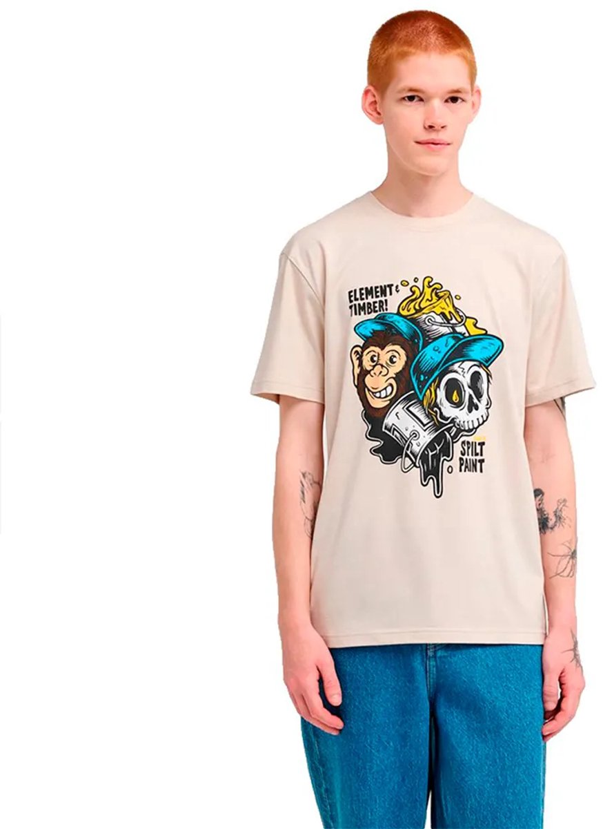 Element Flow T-shirt Met Korte Mouwen XL Man Oat Milk
