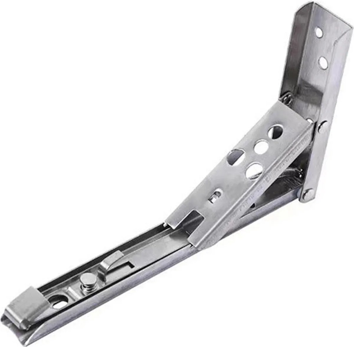 LISM-Twee opvouwbare driehoekige muurbeugels, maximaal draagvermogen 60 kg, eenvoudig te installeren, vergroten de opbergruimte, afmetingen 30 x 13 cm.