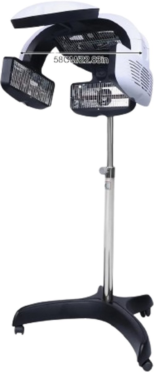 Cellista Haardroogkap 800W - Kappers Droogkap - Professionele Haardroger - Salon Droogkap - Staand Model met Standaard - Verwarming 0-60°C - LCD Display - 164 cm