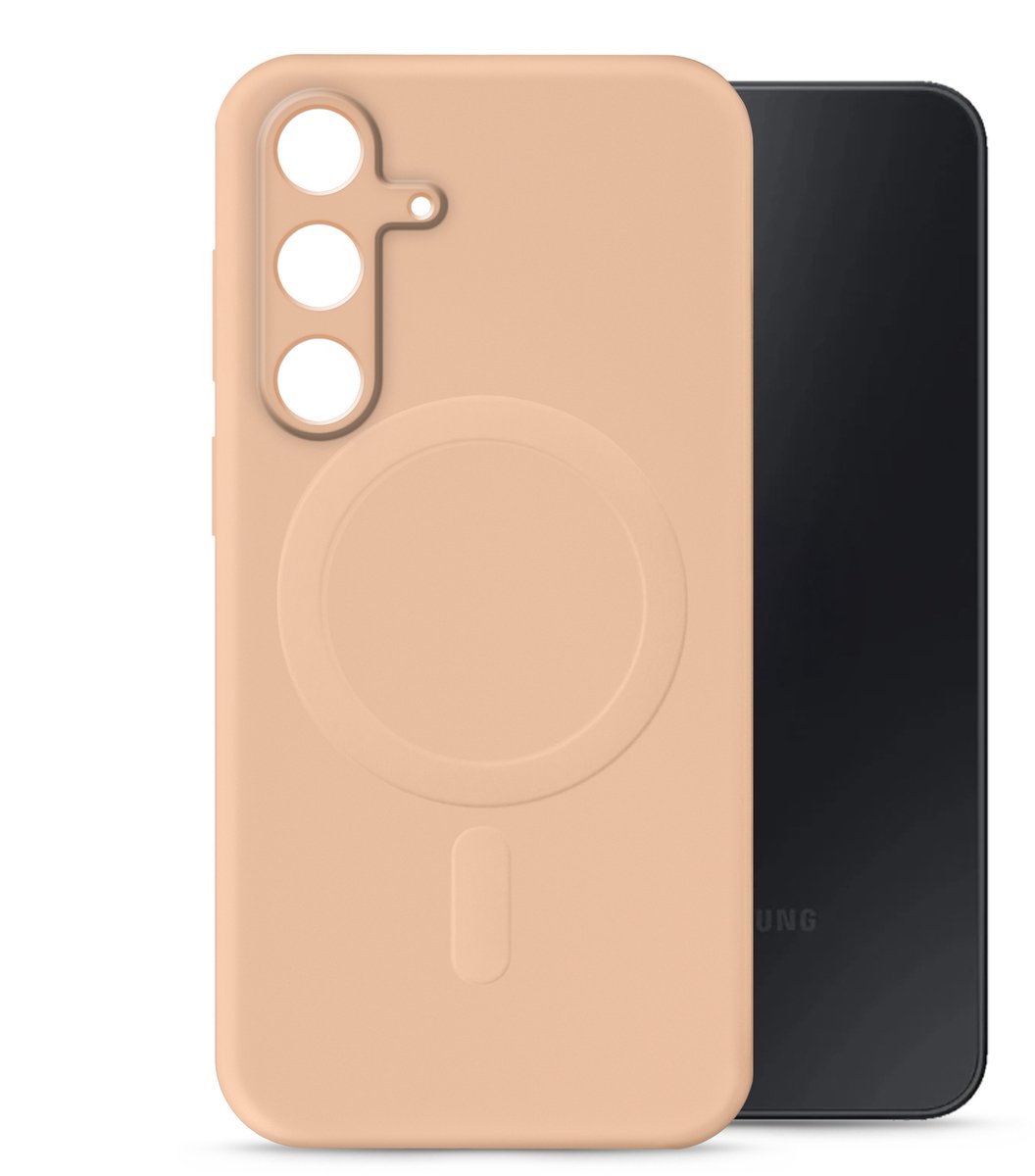 My Style Protective Flex Magsafe Compatible Case for - Geschikt voor Samsung Galaxy S25 FE - 5G/S26 FE 5G Soft Pink