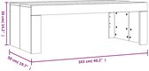 vidaXL - Salontafel - 102x50x36 - cm - bewerkt - hout - zwart