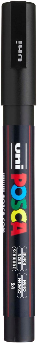 Solidchoice - POSCA Marker met Fijne Ronde Punt, Zwart