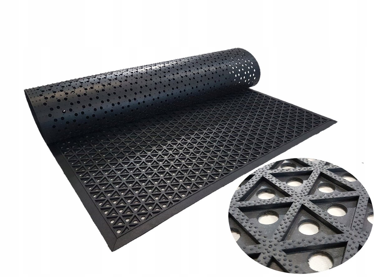 Azur Rubberen Deurmat 105x155 cm - Extra Sterk & Antislip