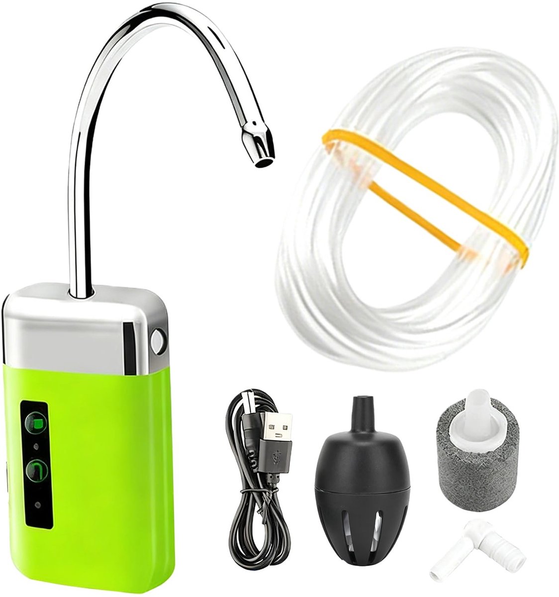 Solidchoice - Zuurstofpomp - USB-oplaadbare Aquariumluchtpomp met 3 Modi