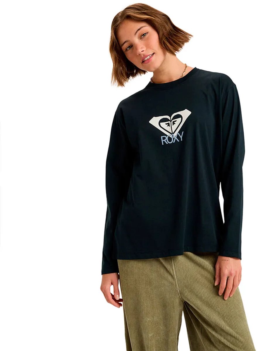 Roxy Hangloose Art T-shirt Met Lange Mouwen S Vrouw Antraciet