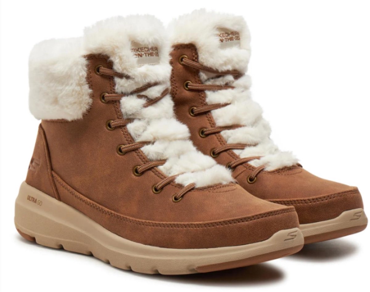 SKECHER GLACIAL ULTRA WONDERLAND, 144202-CSNT, Female, Brown Skechers Comfortable Shoes, Female, 144202-CSNT, Brown, 38.5