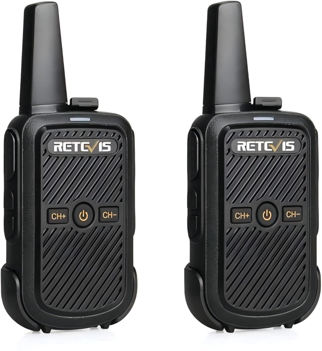 Retevis RT15 Walkie Talkie Set - Professioneel Portofoon 16 Kanalen - VOX - USB-Oplaadkabel met Adapter - helder geluid - lang bereik - voor familiegeschenken kamperen