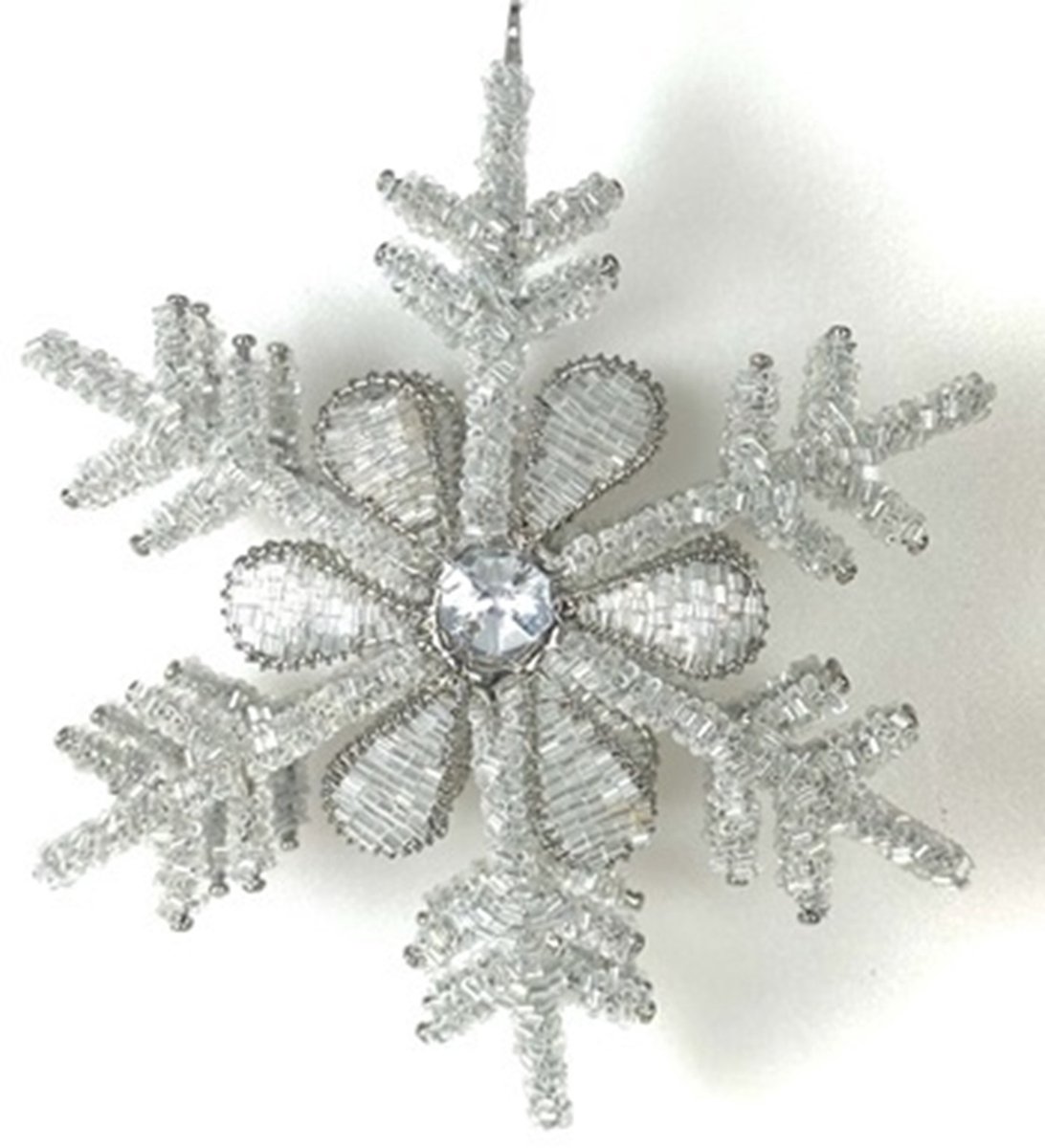 Ornament Sneeuwvlok 17x7cm