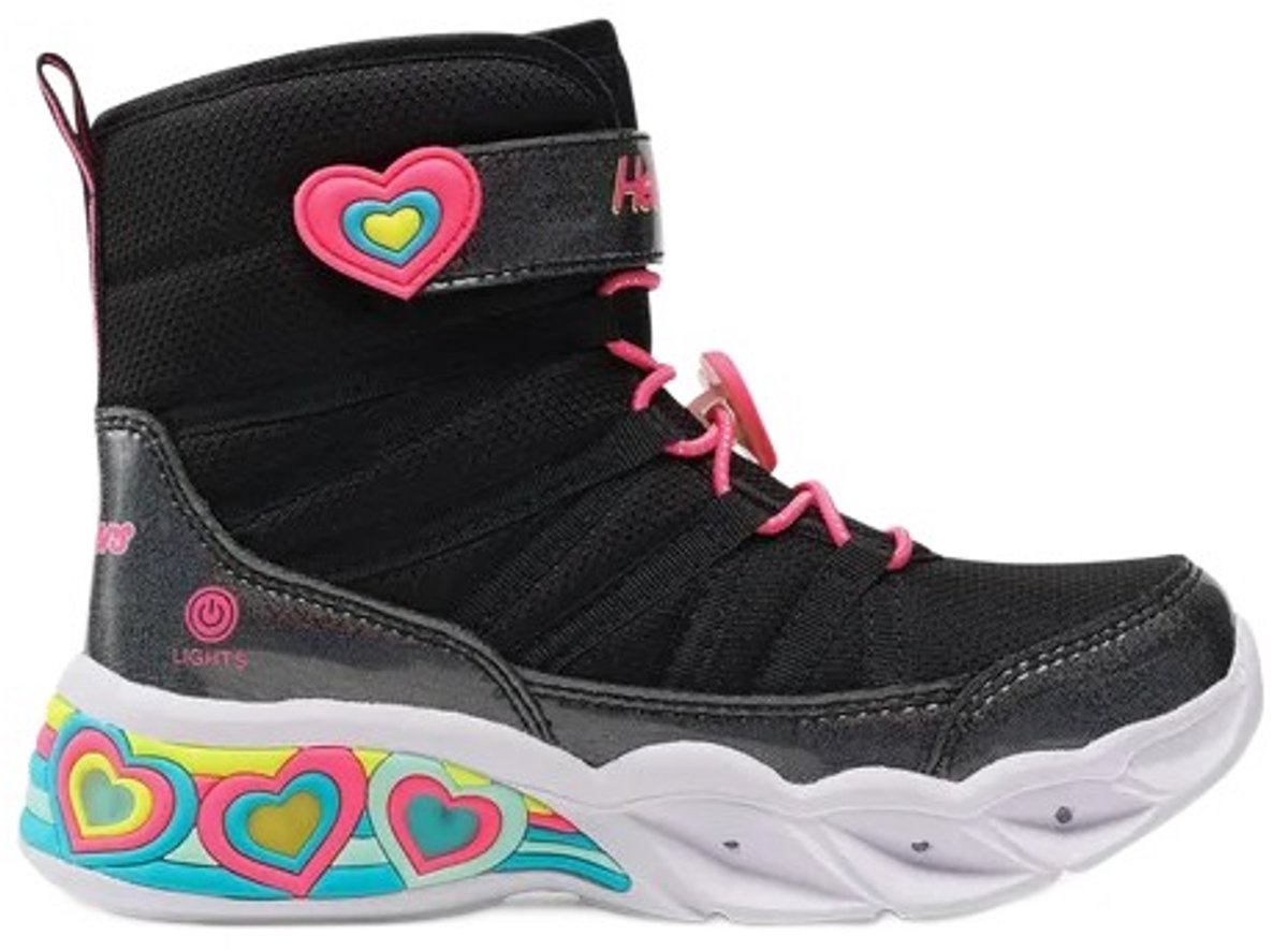 SKECHERS SWEETHEART LIGHTS LOVE TO SHINE Skechers kindersneakers unisex zwart 35,5 EU
