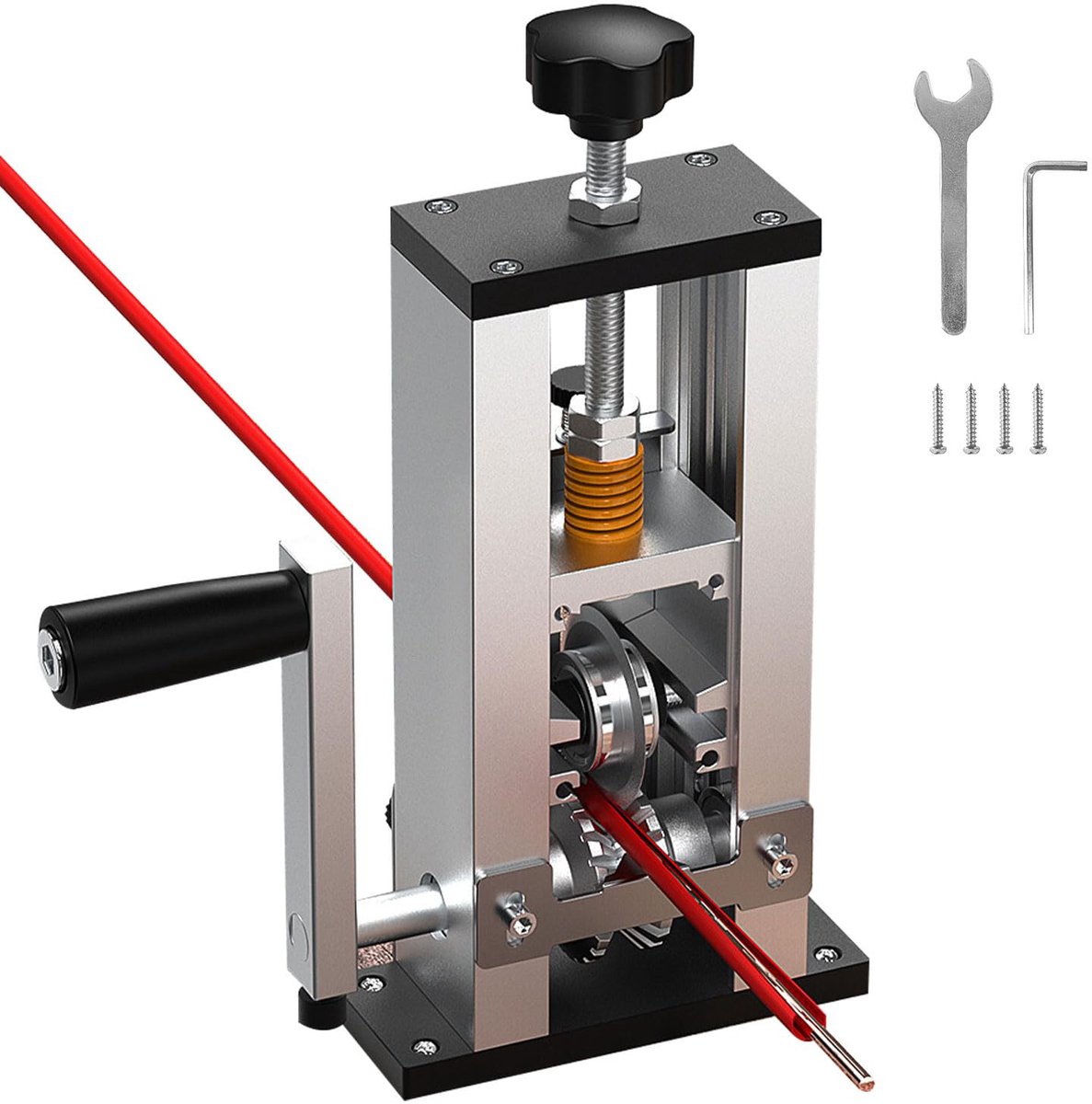 Kabelstripper - Gereedschap voor het verwijderen van kabelresten - Geschikt voor kabels van 1-25 mm - Zeer nauwkeurige automatische afstelling - Model met aluminiumlegering veer - Draadstripmachine - Draadstripgereedschap