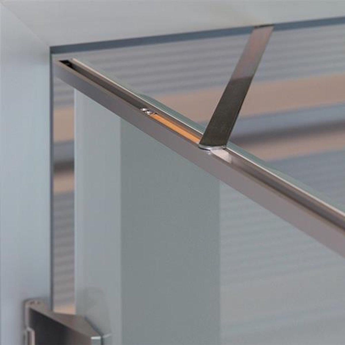 athmer Deuropeningsbegrenzer Porti voor deurbladbreedte 709-959mm staalkozijnen 120 graden - 5318