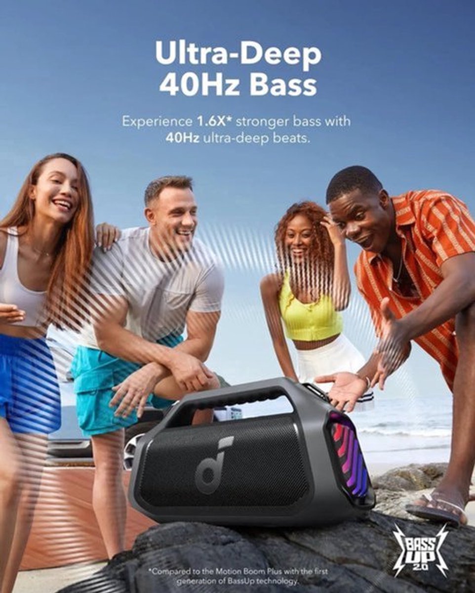 Outdoor Speaker – Draagbare Speaker – Bluetooth Speaker – Waterdichte Speaker – 140W Vermogen – IPX7 Waterdicht – 20 Uur Batterijduur