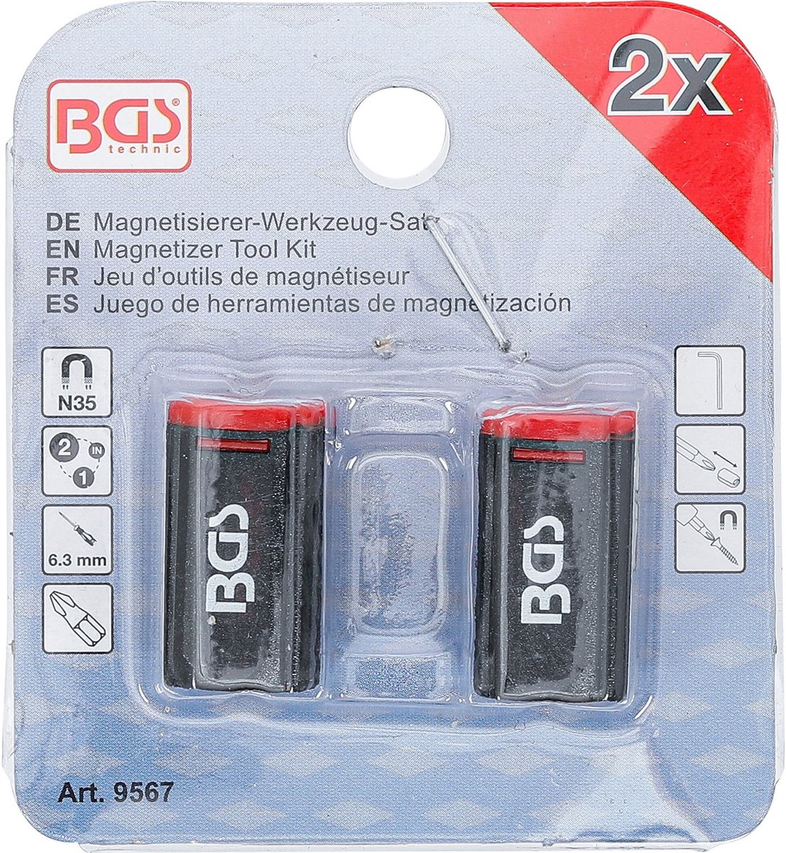 BGS Magnetiseur-gereedschapsset 2-delig - 9567