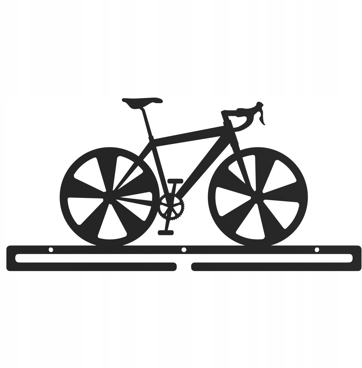 Metalen Fiets Medaillehanger - MTB Wielersport - Zwart