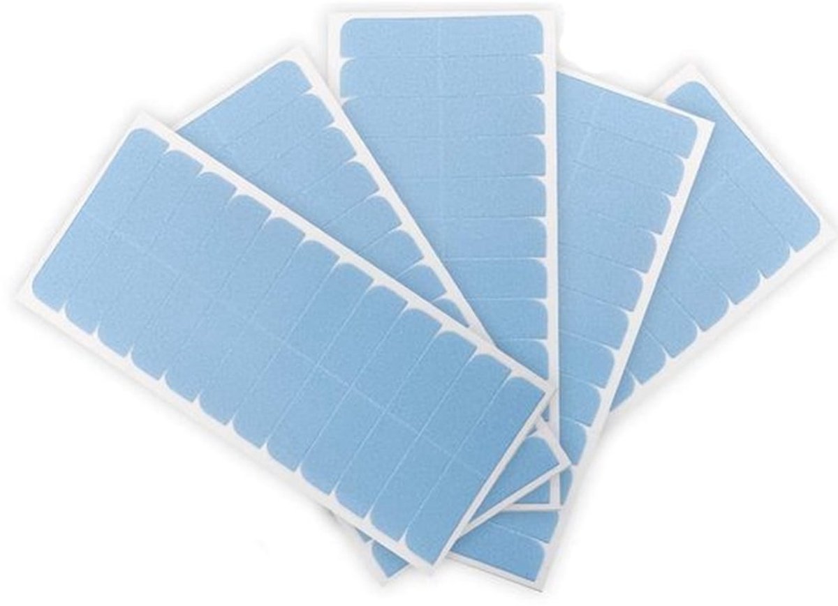 60 Stuks Premium Haar Tape Strips - Ultra Sterk Waterdicht voor Naadloze Extensions, Ideaal voor Echte en Synthetische Wimpers en Haarstukken