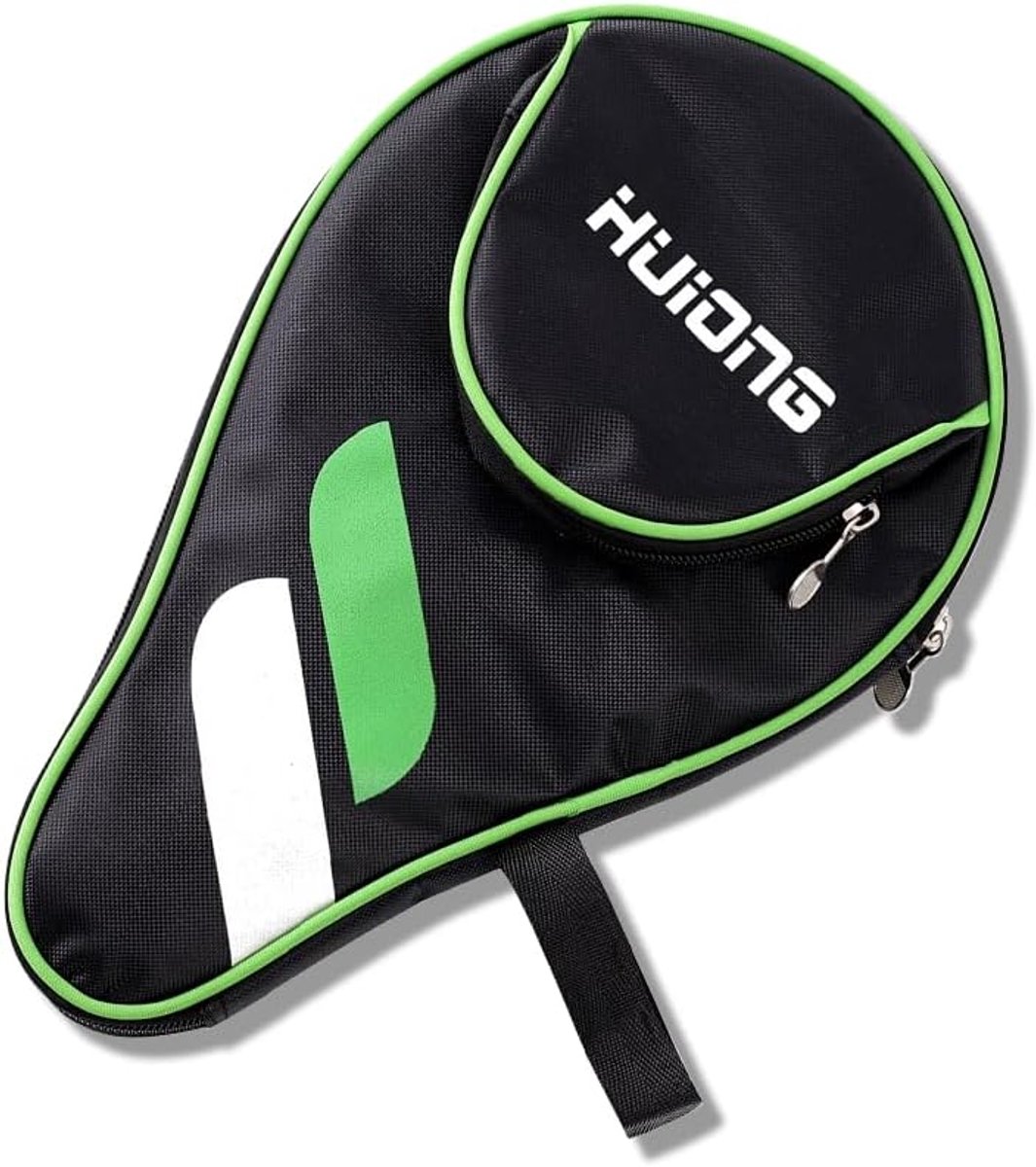 Tafeltennis rackethoes met balvak - ronde hoes tafeltennisbatje tas voor 2 rackets en 3 ballen waterdichte tafeltennisbatjes hoes met gevoerd racketvak